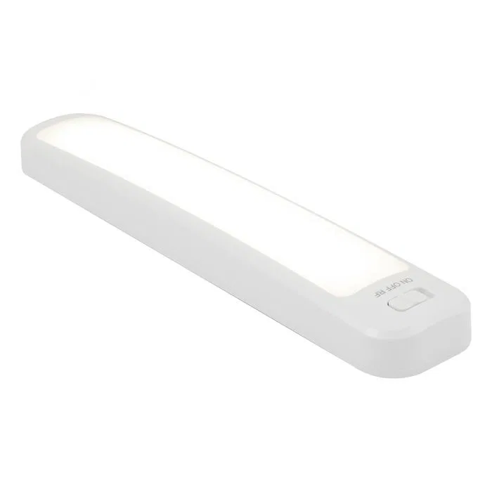 44578 – JASCO Interior Light - LED, Color Changing Remote Control Light Bar 10 Inch Length White Battery Operated Wit...